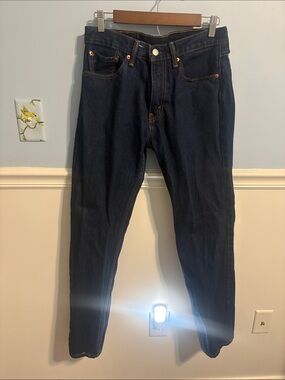 Slim Straight Men's Jeans in Dark Blue Denim 505 W 31 L 32